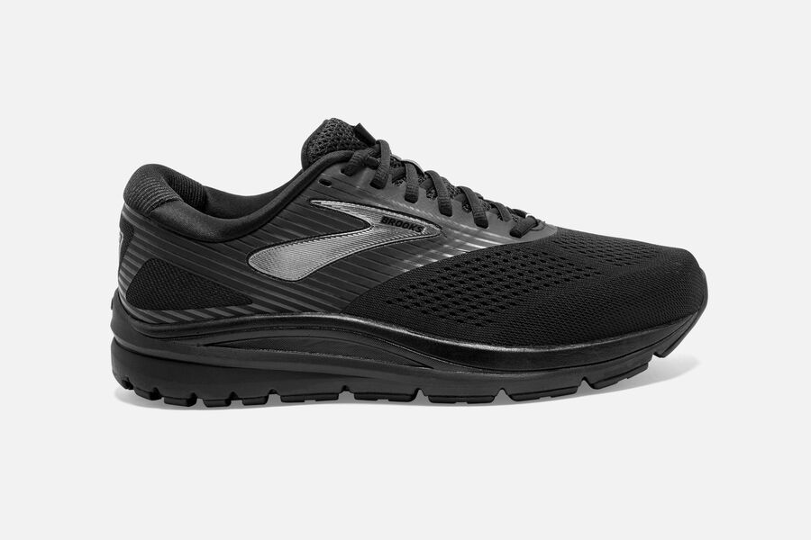 Mens Brooks Addiction 14 Walking Shoes Black/Charcoal/Black | Shoes 4391-SRQXY